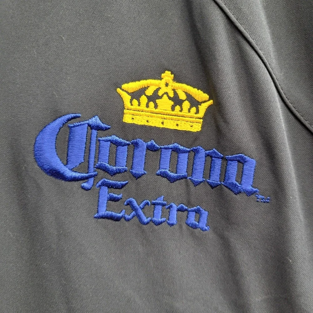 Nike Golf Men Sweatshirt 2XL Blue Swoosh Logo Windbreaker‎ V Neck Long Sleeve